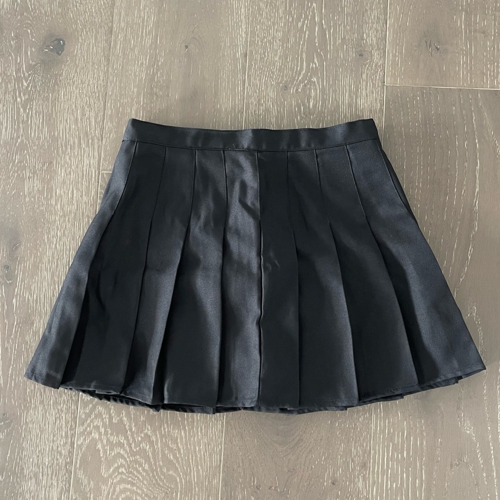 Black Pleated Skirt